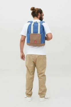 Eco Mochila Lefrik Capsule Multi Ink ( Azul-Marron ) 14 Eco Mochila Lefrik Capsule Multi Ink ( Azul-Marron ) -Viajar Tienda de ventas 10040