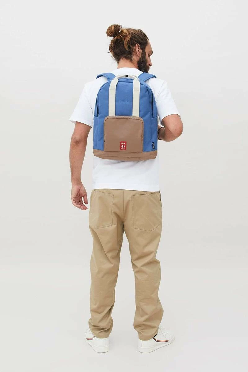 Eco Mochila Lefrik Capsule Multi Ink ( Azul-Marron ) 8 Eco Mochila Lefrik Capsule Multi Ink ( Azul-Marron ) - Imagen 6