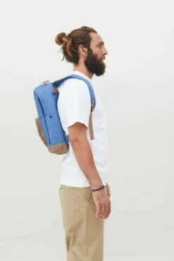 Eco Mochila Lefrik Capsule Multi Ink ( Azul-Marron ) 13 Eco Mochila Lefrik Capsule Multi Ink ( Azul-Marron ) -Viajar Tienda de ventas 10060