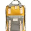 Mochila Doughnut Macaroon D010 Amarillo + Gris -Viajar Tienda de ventas 15454