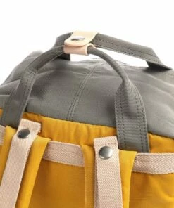 Mochila Doughnut Macaroon D010 Amarillo + Gris -Viajar Tienda de ventas 16660