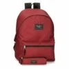 Pepe Jeans Mochila Portaordenador+estuche PPJ Aris Evergreen Rojo Oscuro