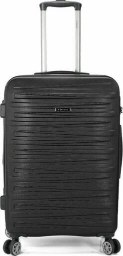 Maleta Cabina 55 Cm Benzi Rigida 4 R Dobles Expandible Negro