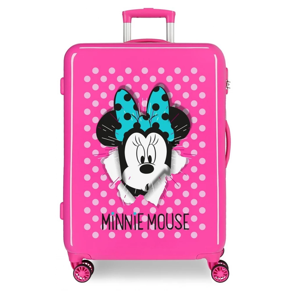 Disney Maleta Mediana 68 Cm 4 Ruedas Rigida Minnie Sunny Day Fucsia 3 Disney Maleta Mediana 68 Cm 4 Ruedas Rigida Minnie Sunny Day Fucsia