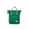 Mochila Roka London Bantry B Pequeña Sostenible Nylon Verde (Emerald)