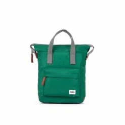 Mochila Roka London Bantry B Pequeña Sostenible Nylon Verde (Emerald)