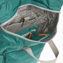 Mochila Roka London Canfield B Pequeña Sostenible Nylon Verde (Teal) -Viajar Tienda de ventas 25065