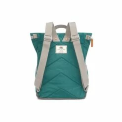 Mochila Roka London Canfield B Pequeña Sostenible Nylon Verde (Teal) -Viajar Tienda de ventas 25105