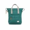 Mochila Roka London Bantry B Mediana Sostenible Nylon Verde (Teal) -Viajar Tienda de ventas 26172