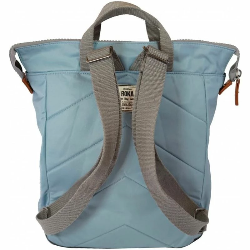 Mochila Roka London Bantry B Mediana Sostenible Nylon Azul (Lake) 4 Mochila Roka London Bantry B Mediana Sostenible Nylon Azul (Lake) - Imagen 2