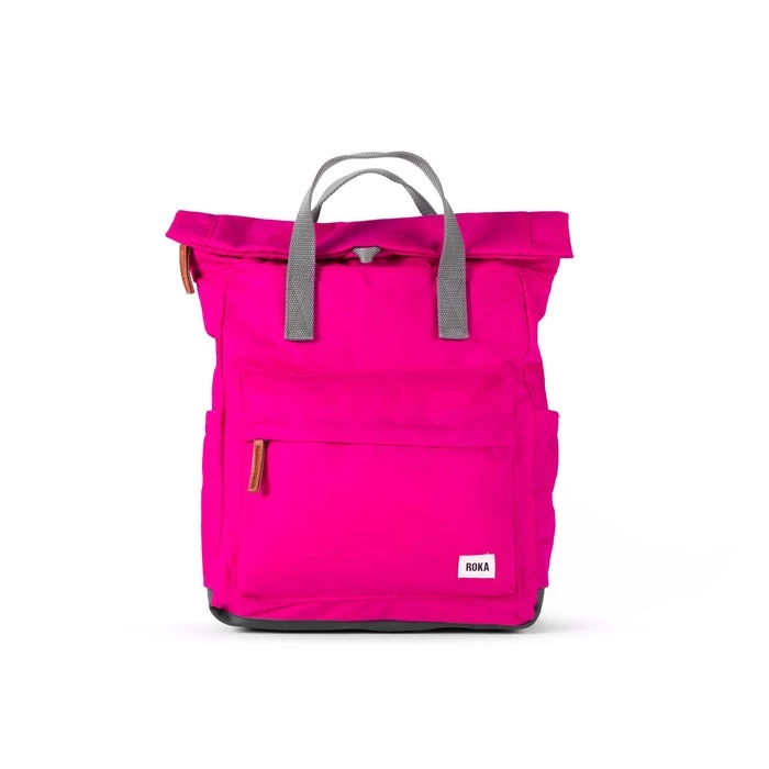 Mochila Roka London Canfield B Mediana Sostenible Nylon Rosa (candy) 3 Mochila Roka London Canfield B Mediana Sostenible Nylon Rosa (candy)