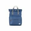 Mochila Roka London Canfield B Pequeña Sostenible Nylon Azul (Burnt Blue)