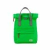 Mochila Roka London Canfield B Mediana Sostenible Nylon Verde (Kelly Green) -Viajar Tienda de ventas 27312