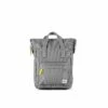 Mochila Roka London Bantry B Pequeña Sost. Canvas Gris Rayas Mono Stripe -Viajar Tienda de ventas 27551