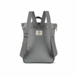 Mochila Roka London Canfield B Mediana Sostenible Nylon Gris (Stormy) -Viajar Tienda de ventas 27888