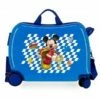 Disney Maleta Correpasillos 4R Multidireccionales Mickey Good Wood Azul