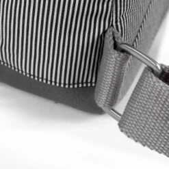 Mochila Roka London Bantry B Pequeña Sost. Canvas Gris Rayas Mono Stripe -Viajar Tienda de ventas 28168