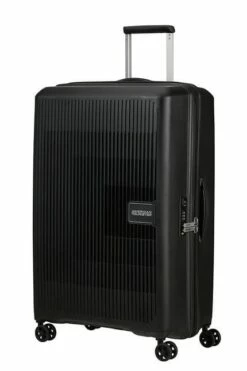 Maleta Grande 77 Cm 4 Ruedas American Tourister Aerostep Negro