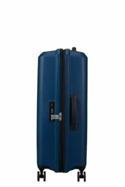 Maleta Mediana 67 Cm 4 Ruedas American Tourister Aerostep Azul Marino -Viajar Tienda de ventas 29492