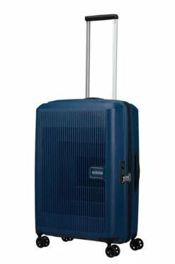 Maleta Mediana 67 Cm 4 Ruedas American Tourister Aerostep Azul Marino -Viajar Tienda de ventas 29502
