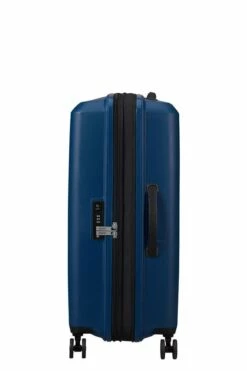 Maleta Mediana 67 Cm 4 Ruedas American Tourister Aerostep Azul Marino -Viajar Tienda de ventas 29514