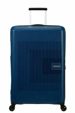 Maleta Grande 77 Cm 4 Ruedas American Tourister Aerostep Azul Marino -Viajar Tienda de ventas 29517