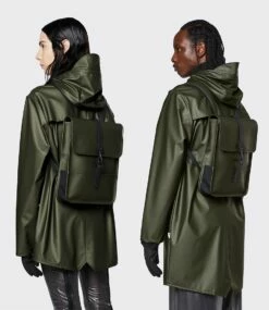 Mochila Rains Micro Verde (Evergreen) -Viajar Tienda de ventas 29734