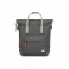 Mochila Roka London Bantry B Pequeña Sostenible Canvas Gris (Carbon)