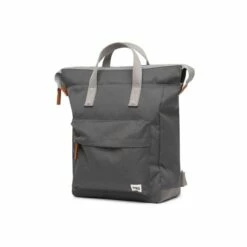 Mochila Roka London Bantry B Pequeña Sostenible Canvas Gris (Carbon) -Viajar Tienda de ventas 29753