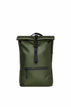Mochila Roll Top Rucksac Rains Verde (Evergreen)