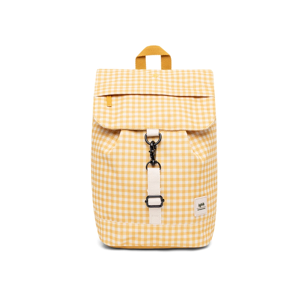 Mochila Lefrik Scout Mini Cuadros Vichy Amarillo (Vichy Mustard) 3 Mochila Lefrik Scout Mini Cuadros Vichy Amarillo (Vichy Mustard)