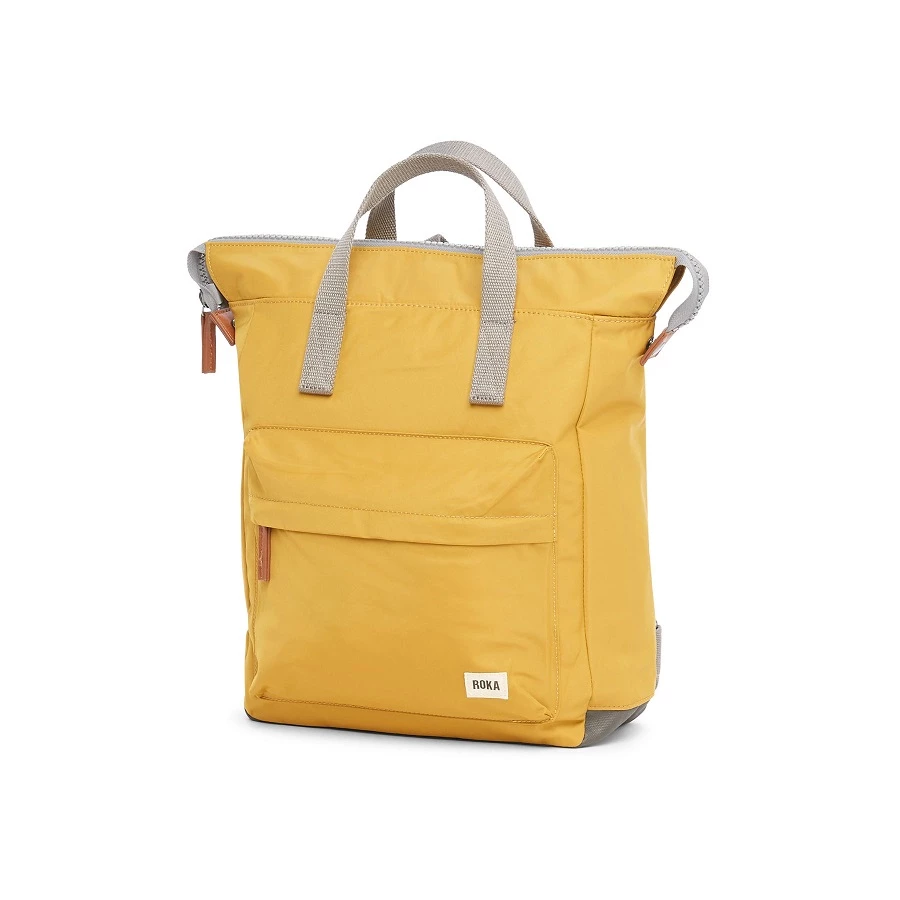 Mochila Roka London Bantry B Pequeña Sostenible Nylon Amarillo(Corn) 8 Mochila Roka London Bantry B Pequeña Sostenible Nylon Amarillo(Corn) - Imagen 6
