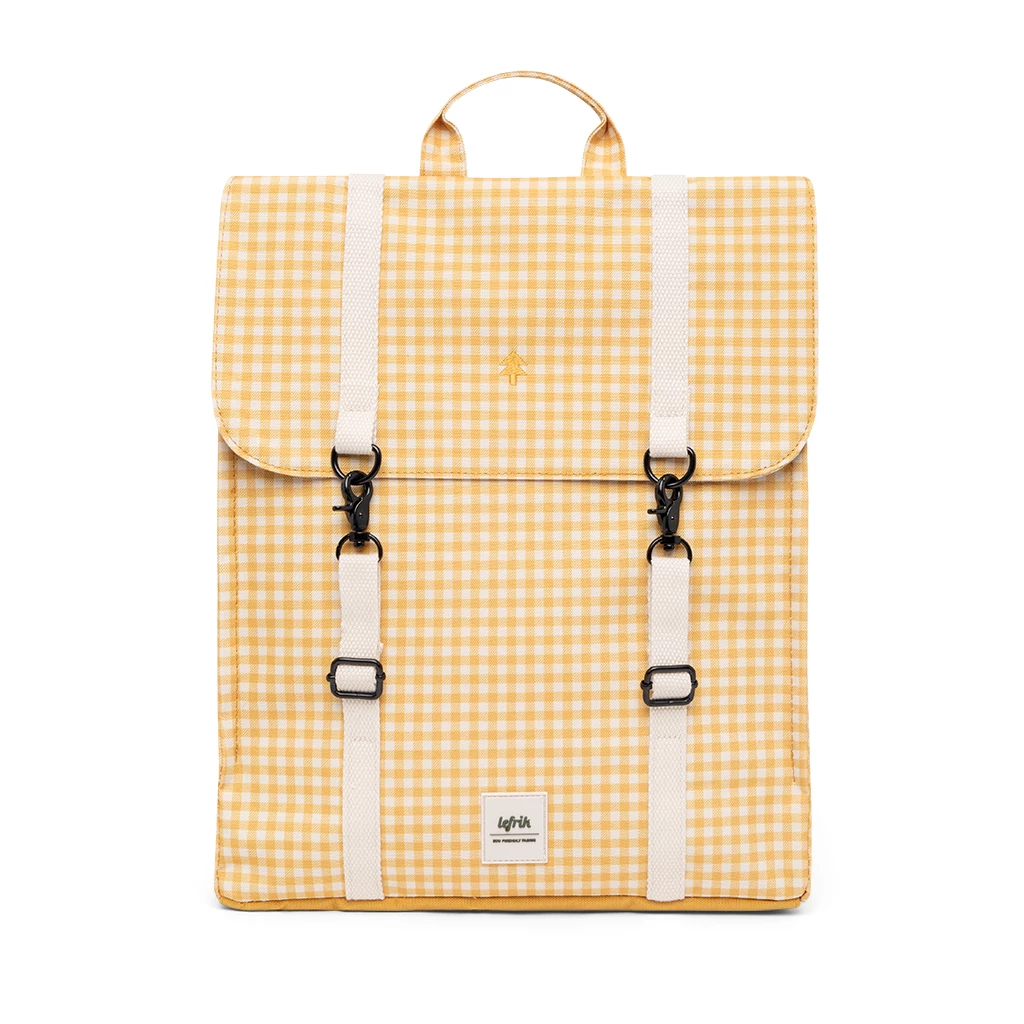 Mochila Lefrik Handy Cuadros Vichy Amarillo (Vichy Mustard) 3 Mochila Lefrik Handy Cuadros Vichy Amarillo (Vichy Mustard)