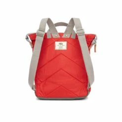 Mochila Roka London Bantry B Mediana Sostenible Nylon Rojo (Cranberry) -Viajar Tienda de ventas 31710