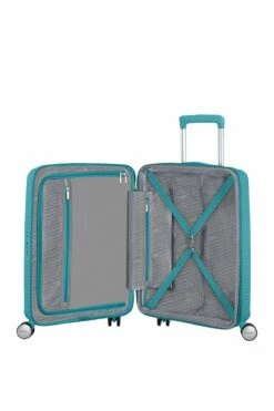 Maleta Cabina 55 Cm 4 R Exp American Tourister Soundbox Turquesa Tonic -Viajar Tienda de ventas 32049