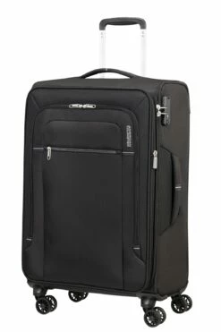 American Tourister Maleta Mediana 67 Cm 4R Exp. A.T. Crosstrack Negro (Black-Grey)