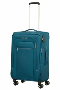 American Tourister Maleta Mediana 67 Cm 4R Exp. A.T. Crosstrack Azul (Navy-Orange) -Viajar Tienda de ventas 32251