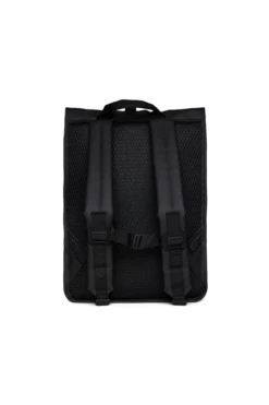 Mochila Rains Rolltop Rucksack Mesh W3 Negro (Black) 5 Mochila Rains Rolltop Rucksack Mesh W3 Negro (Black) -Viajar Tienda de ventas 32639