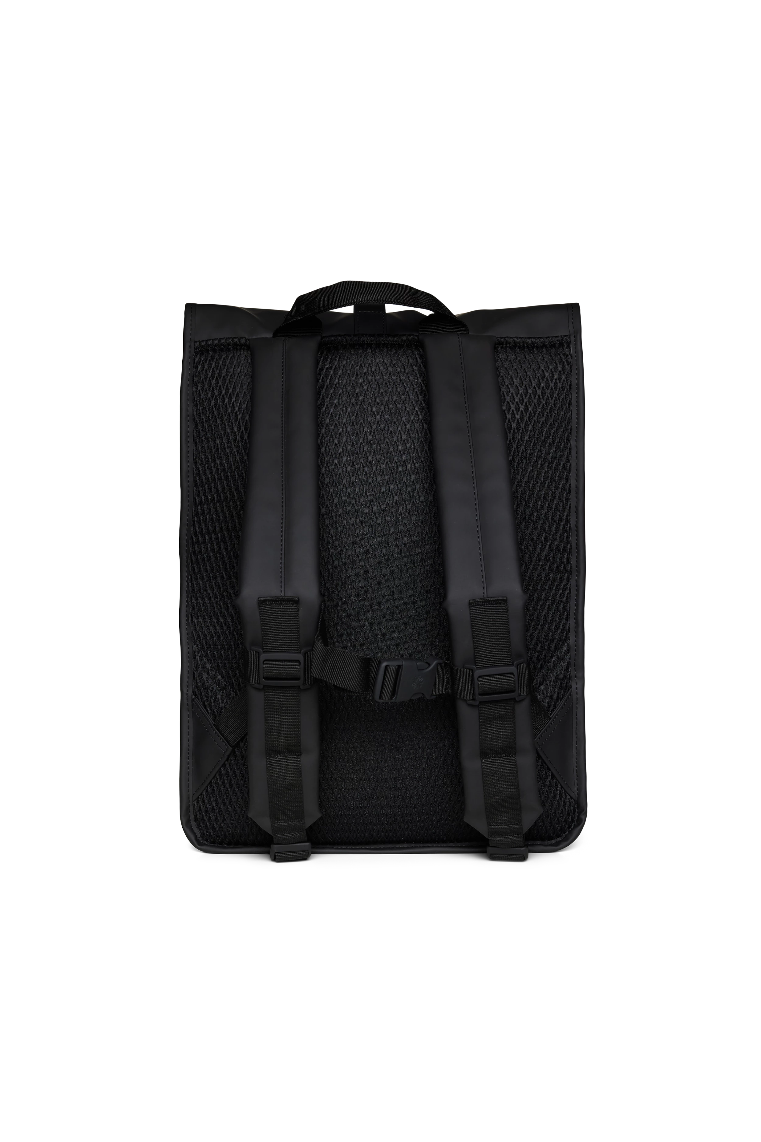 Mochila Rains Rolltop Rucksack Mesh W3 Negro (Black) 4 Mochila Rains Rolltop Rucksack Mesh W3 Negro (Black) - Imagen 2