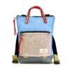 Mochila Daniel Chong Mini Book Holder Impermeable Azul-Beige -Viajar Tienda de ventas 32761
